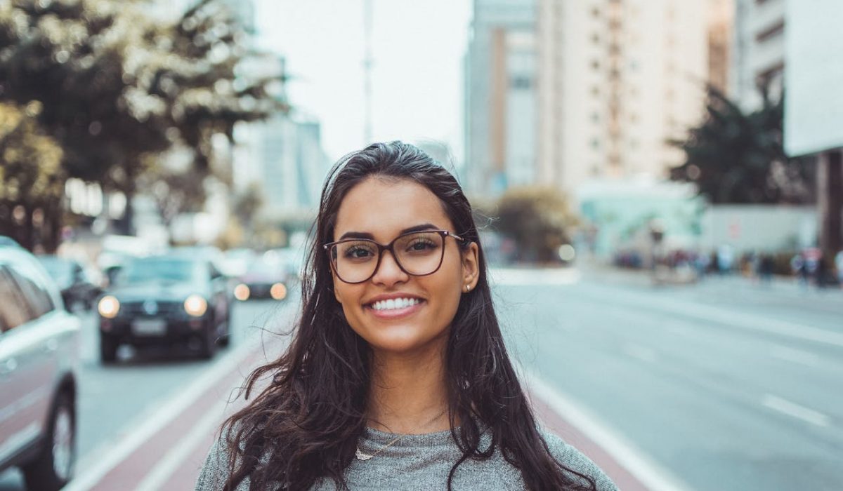 woman-wearing-black-eyeglasses